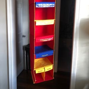 Kids weekly closet organizer